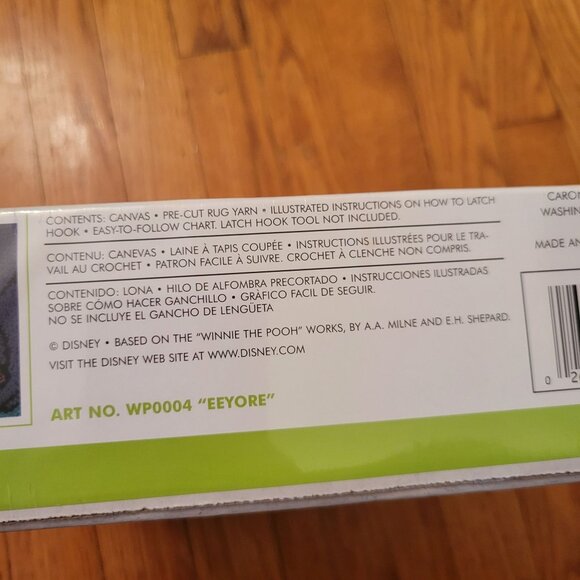 Disney Eeyore Latch Hook Kit 13" X 13" Rug Craft Project Wall Hanging - Picture 2 of 5